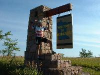 Sign "Entering Minnesota - Jesse Ventura Country!"