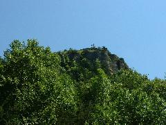 ABB cyclists on top of a high bluff