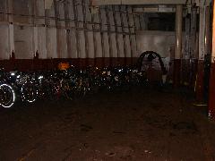 bikes just get piled against each other in back of ferry