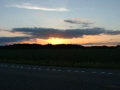 sunrise coming out of Ludington MI
