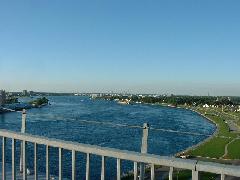 view of the St. Clair River from the bridge