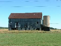 weather beaten barn