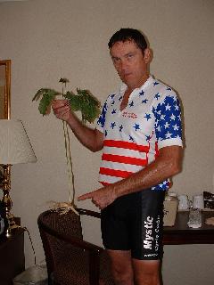 John with Ginseng plant