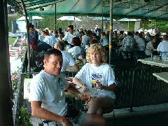 Donna & me having lunch at Victoria Park Restaurant 