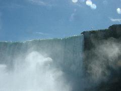 View of Horseshoe and American Falls, taken from the "Maid of The Mist"