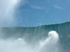 View of Horseshoe and American Falls, taken from the "Maid of The Mist"