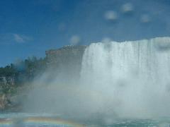 View of Horseshoe and American Falls, taken from the "Maid of The Mist"