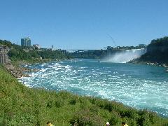 view from observation area beside Horseshoe Falls