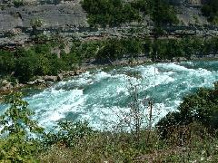 View of lower Niagara River, north of the Falls