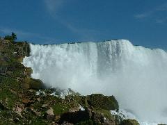 View of Horseshoe and American Falls, taken from the "Maid of The Mist"