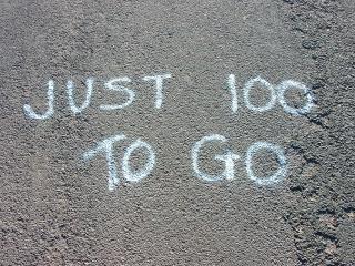message in the road