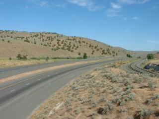 Scenic views on road to Ontario