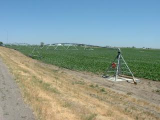 Base of rotating irrigation system