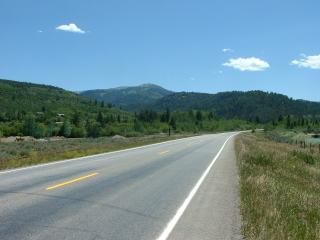 Approaching climb to Teton Pass