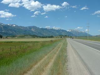 Snow-capped Teton Mountains