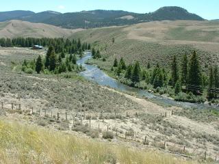 View of road to Dubois