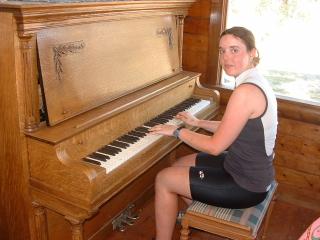 Aine (On-yah) playing the piano at HHA