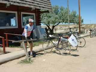 Cycles on hitching post