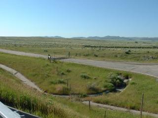 cattle guard on highway on-ramp