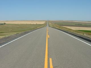 Road looking east