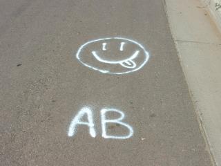 ABB road art