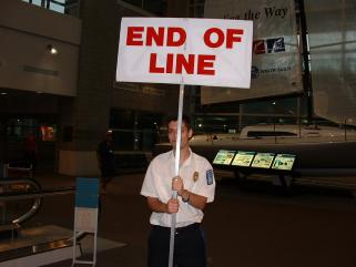 Airport crowd control