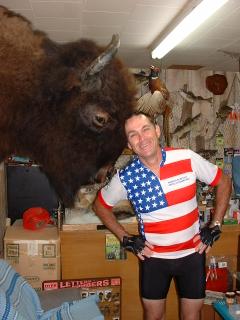 John meets a buffalo