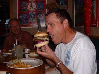 Steak-knife burger special!