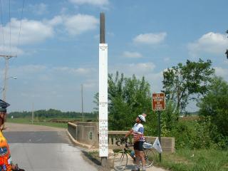 Ste. Genevieve flood marker stick