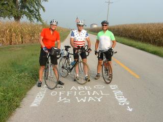 Halfway there!  Craig Fulmer, me, and Keith Hamsher.