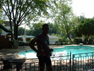 By the Graceland pool