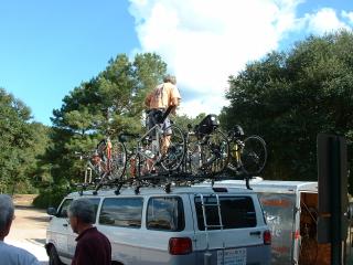 Bike loading for shipping